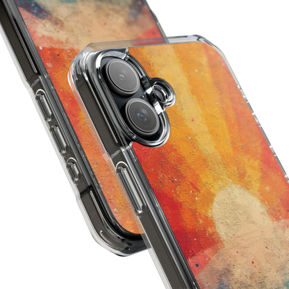 Sunburst Energy - Clear Impact iPhone 16 Phone Case