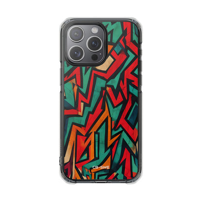 Vivid Geometry Dance iPhone Case - Impact