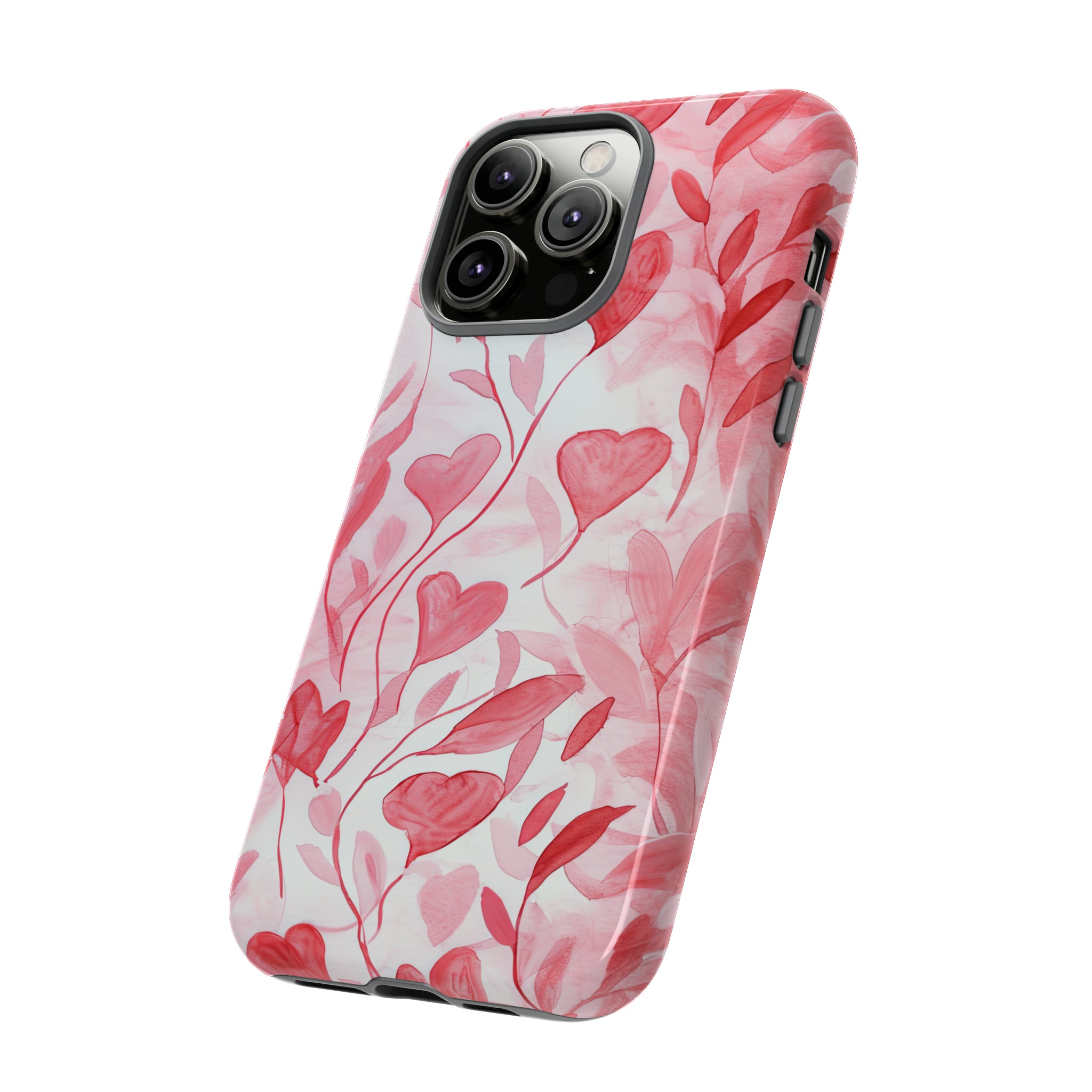 Cupid's Intertwined Hearts - Protective Phone Case