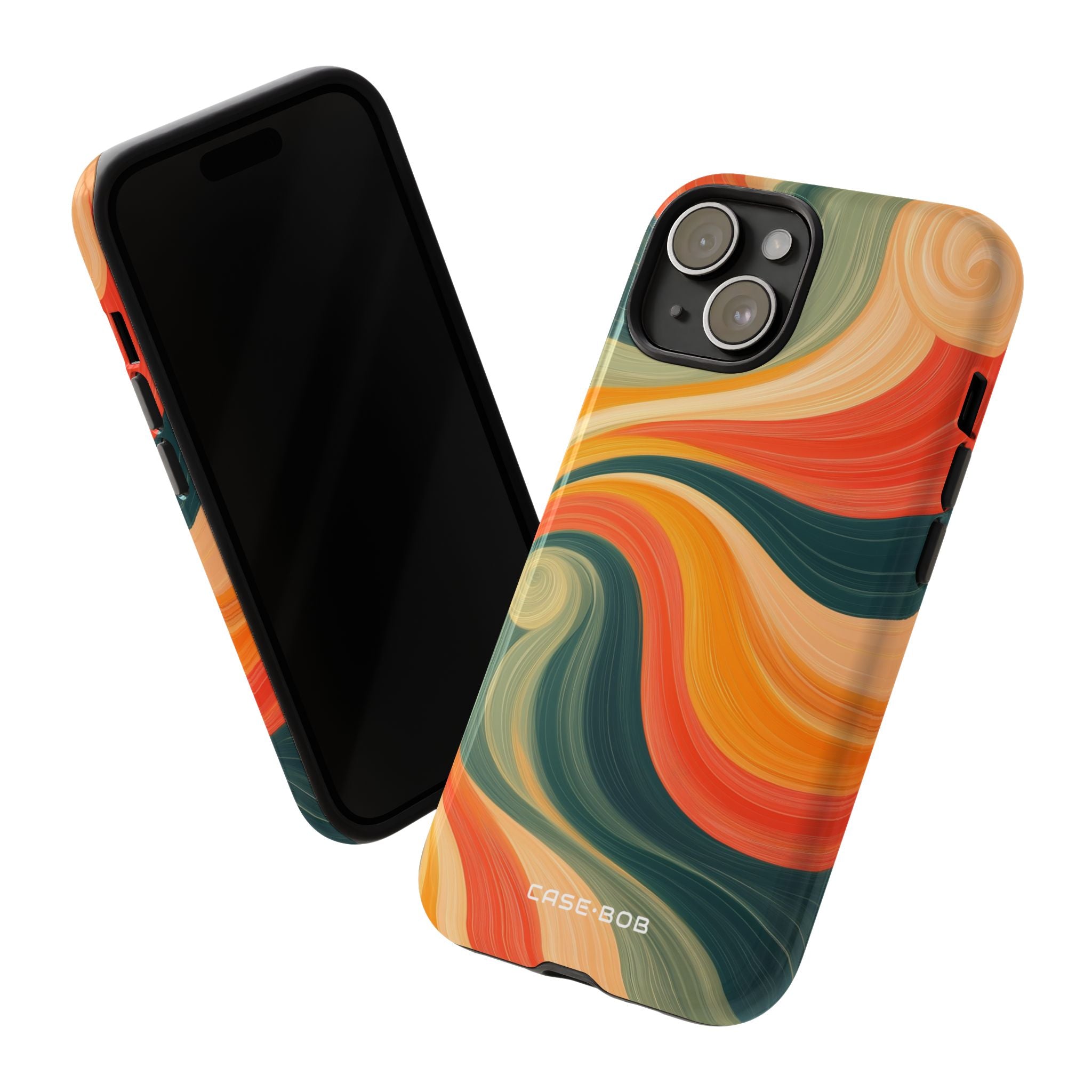 Swirling Ember iPhone 15 Case - Tough