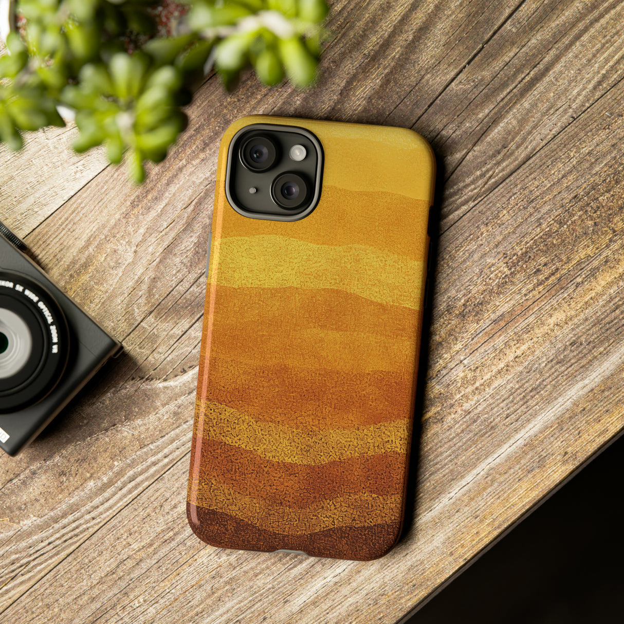 Sunset Gleam: Radiant Gradient - Protective Phone Case