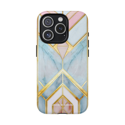 Gold Pink Art Deco - Tough + MagSafe® iPhone 15 Phone Case