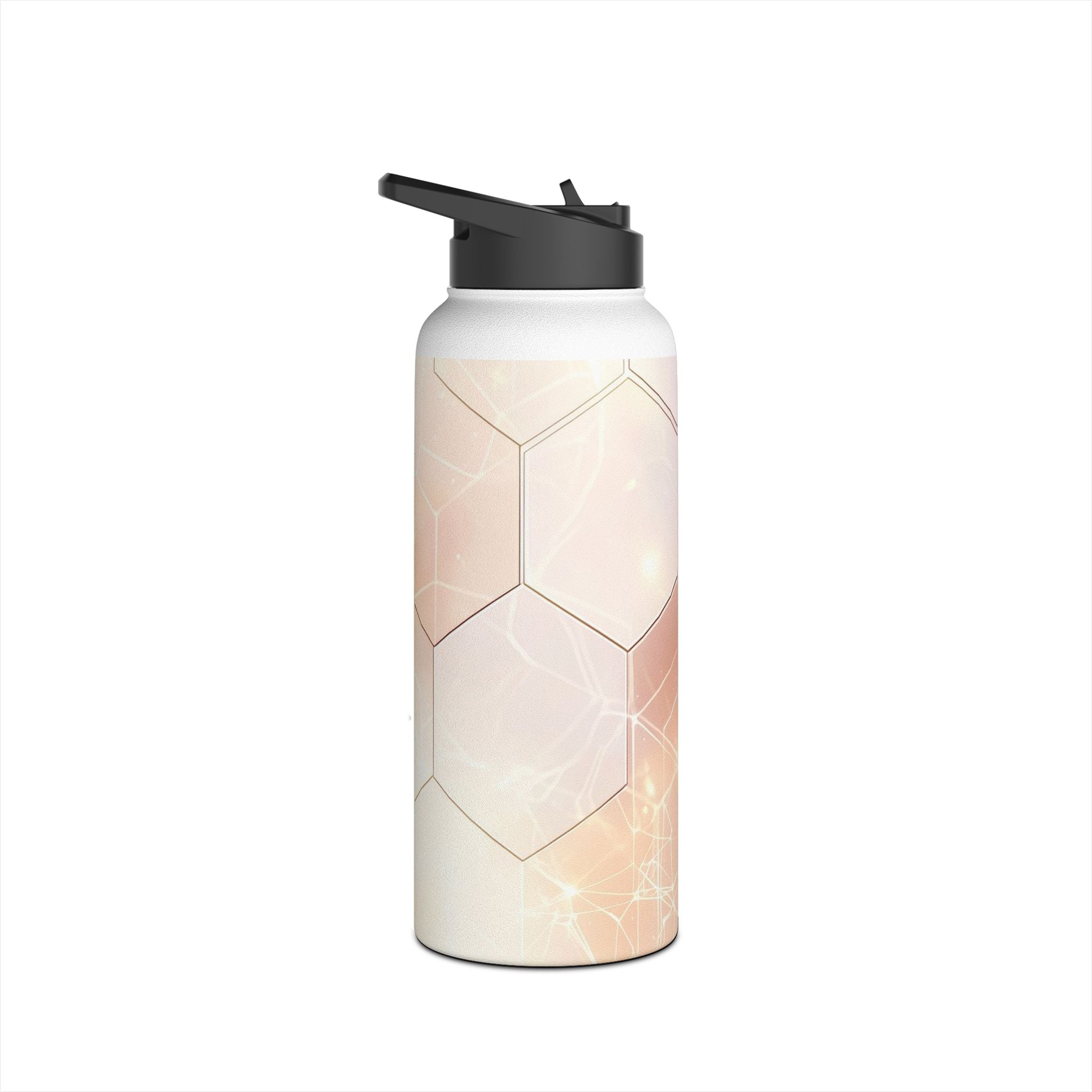 Hexagon Glow - Stainless Steel Water Bottle