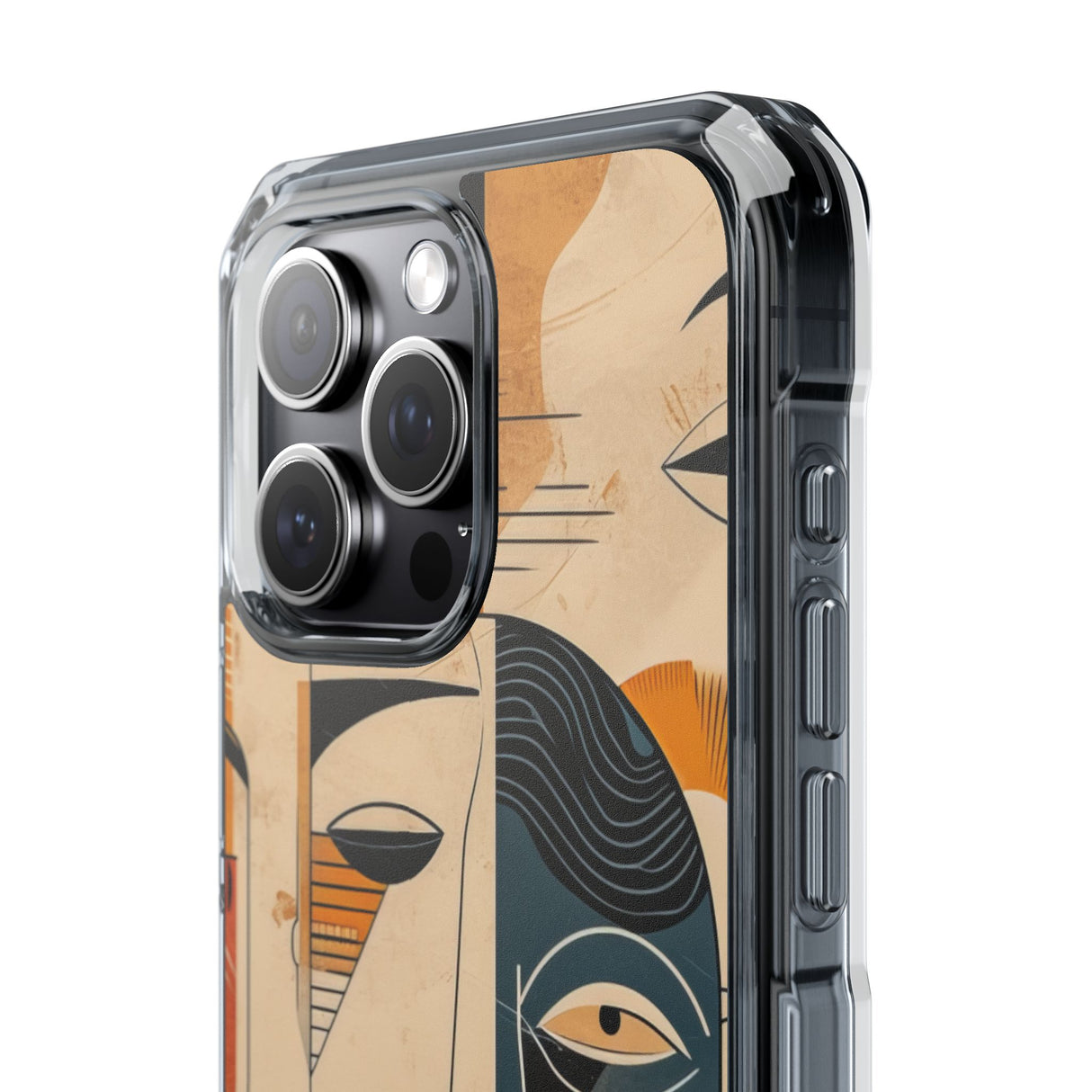 Cubist Introspection - Phone Case for iPhone (Clear Impact - Magnetic)