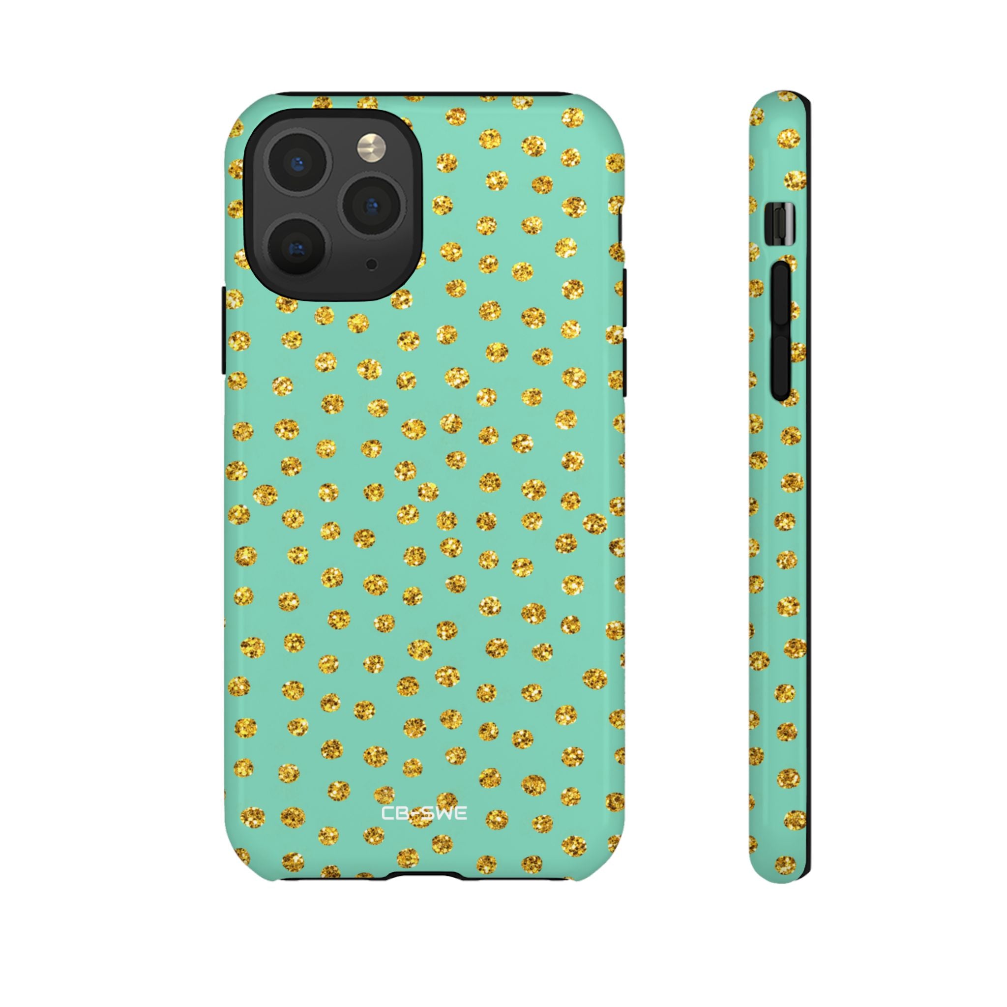 Golden Dots Dance - iPhone Case
