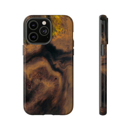 Brown Earth Ink Art - Protective Phone Case