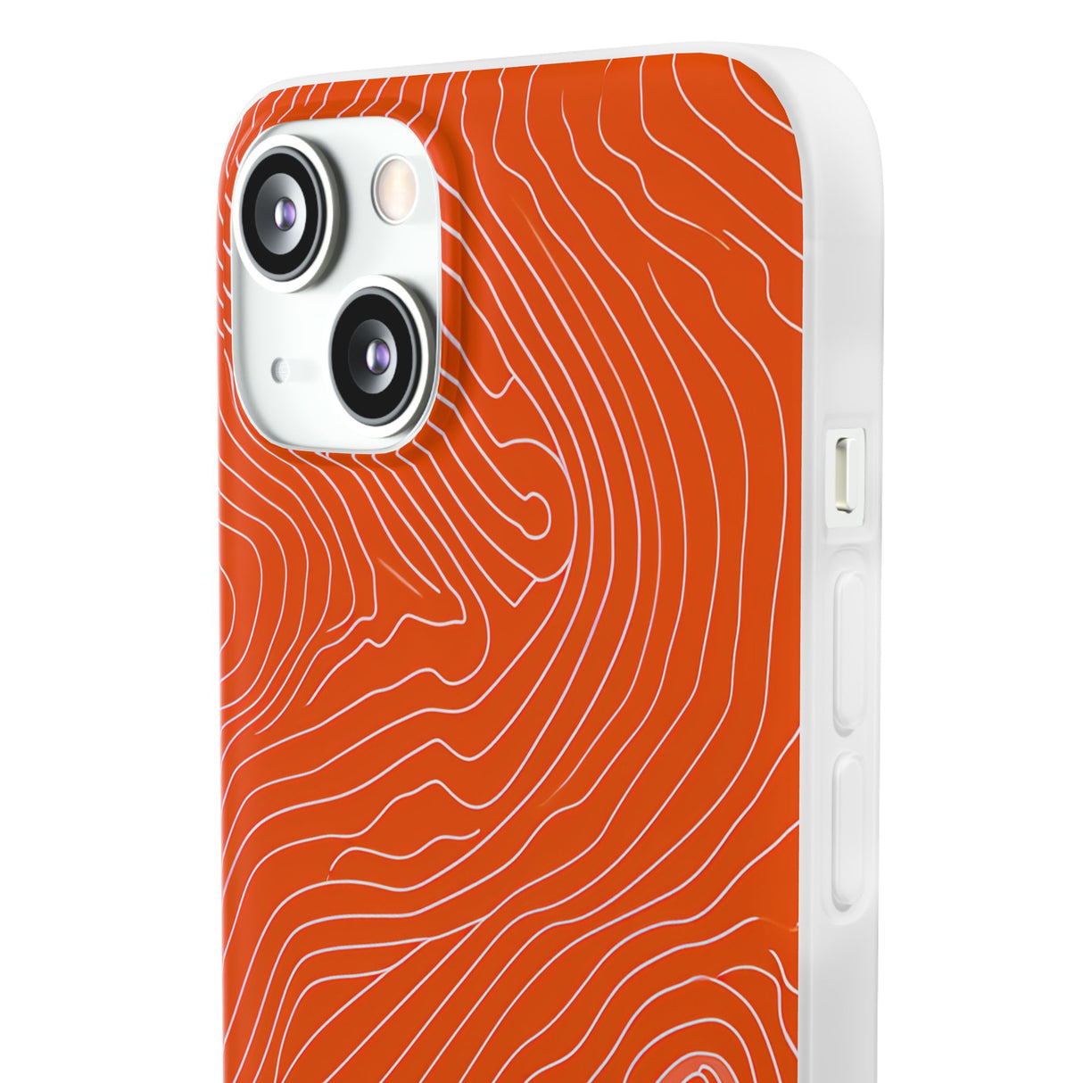 Pantone Tangerine Design | Handyhülle für iPhone (Flexible Hülle)