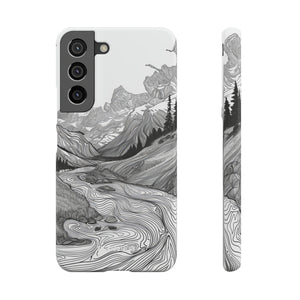 Monochrome Serenity | Slim Phone Case for Samsung