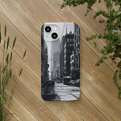 Noir Urban Serenity | Biodegradable Phone Case