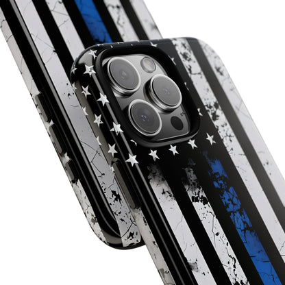 Blue Stripe Flag iPhone 16 Pro Max Case - Tough