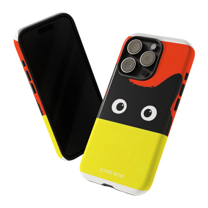 Peekaboo Cat Crimson iPhone 15 Pro Case - Tough