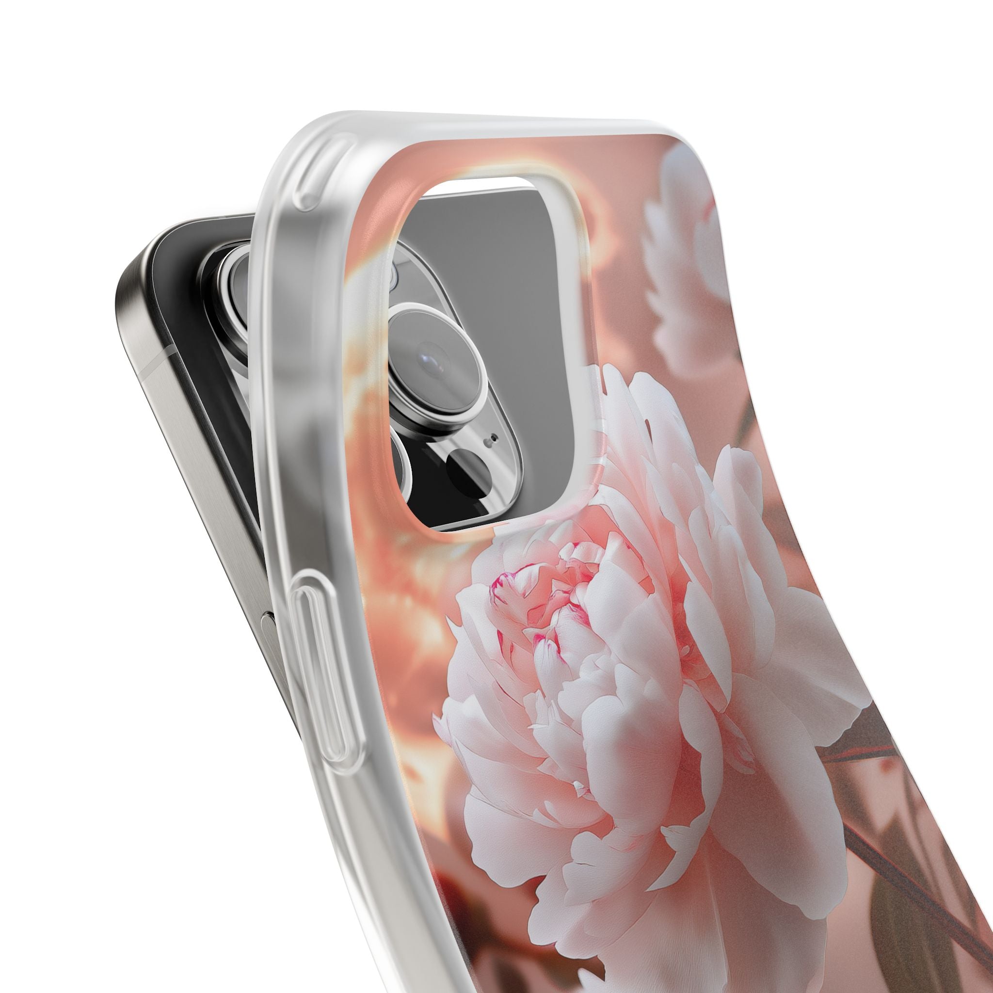 Peony Moonlight iPhone 16 Pro Max Case - Soft