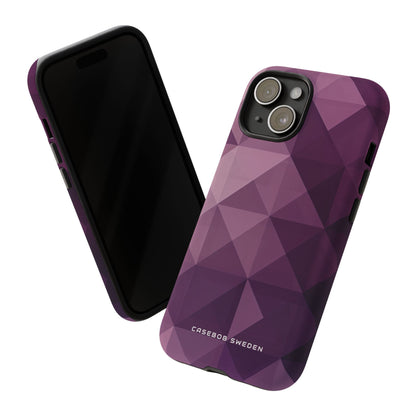 Gradient Purple Mosaic iPhone 15 - Tough Phone Case