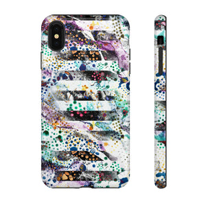 Abstract Green Purple - Protective Phone Case