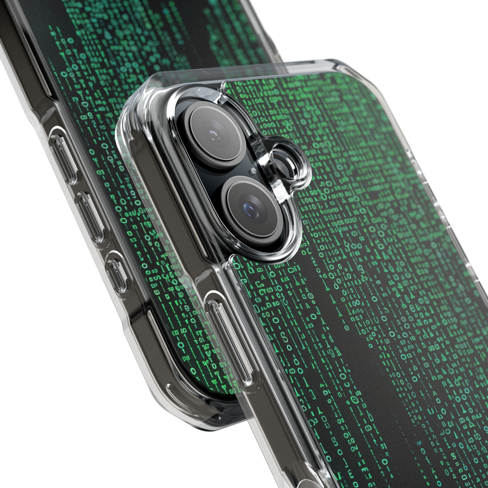 Neon Data Stream iPhone 16 - Impact Clear+
