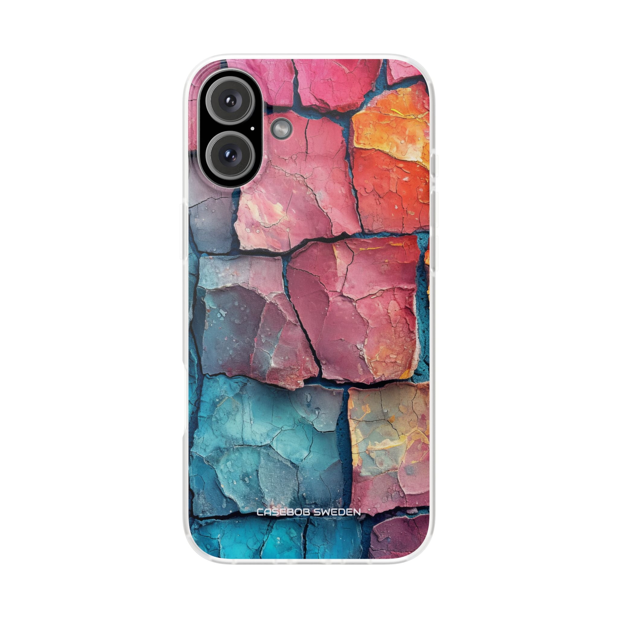 Cracked Earth Mosaic - Flexi iPhone 16 Phone Case