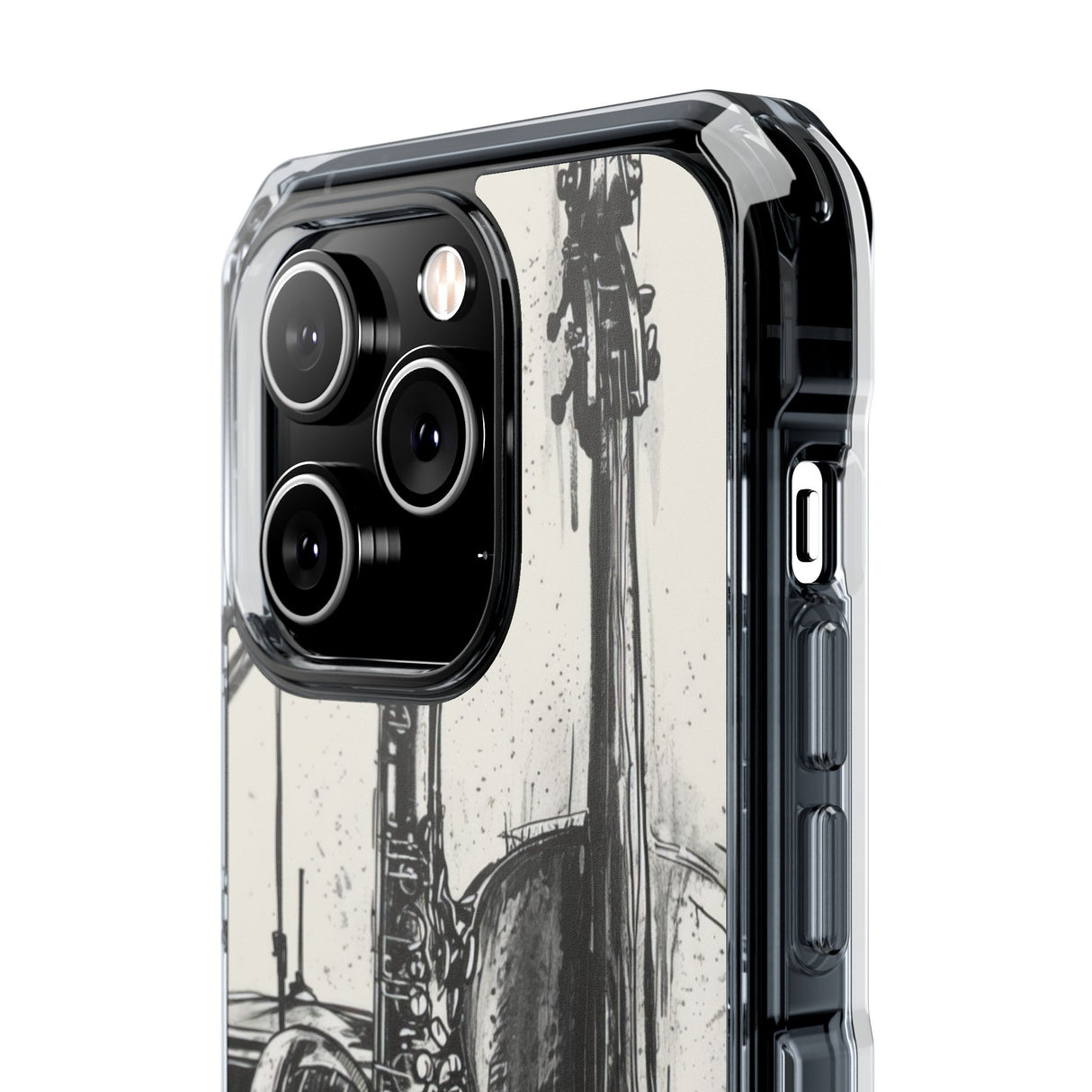 Jazz Ink Expressions - Phone Case for iPhone (Clear Impact - Magnetic)