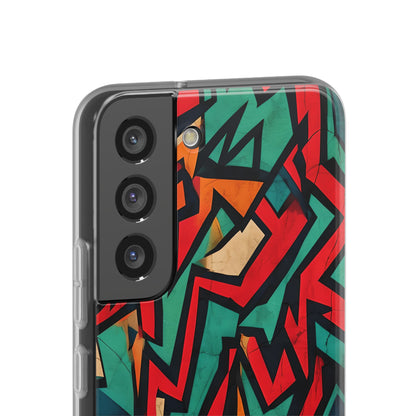 Crimson Zigzag Samsung S22 - Soft