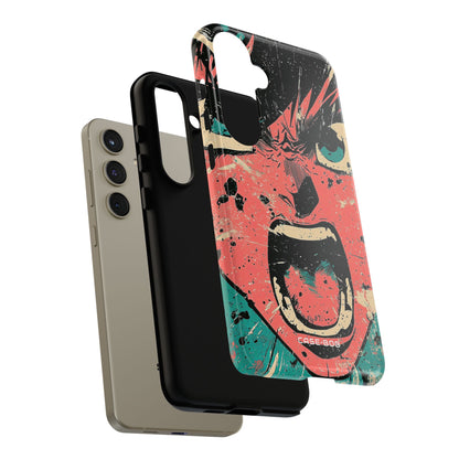 Screaming Face Pink Samsung S24 Plus Case - Tough
