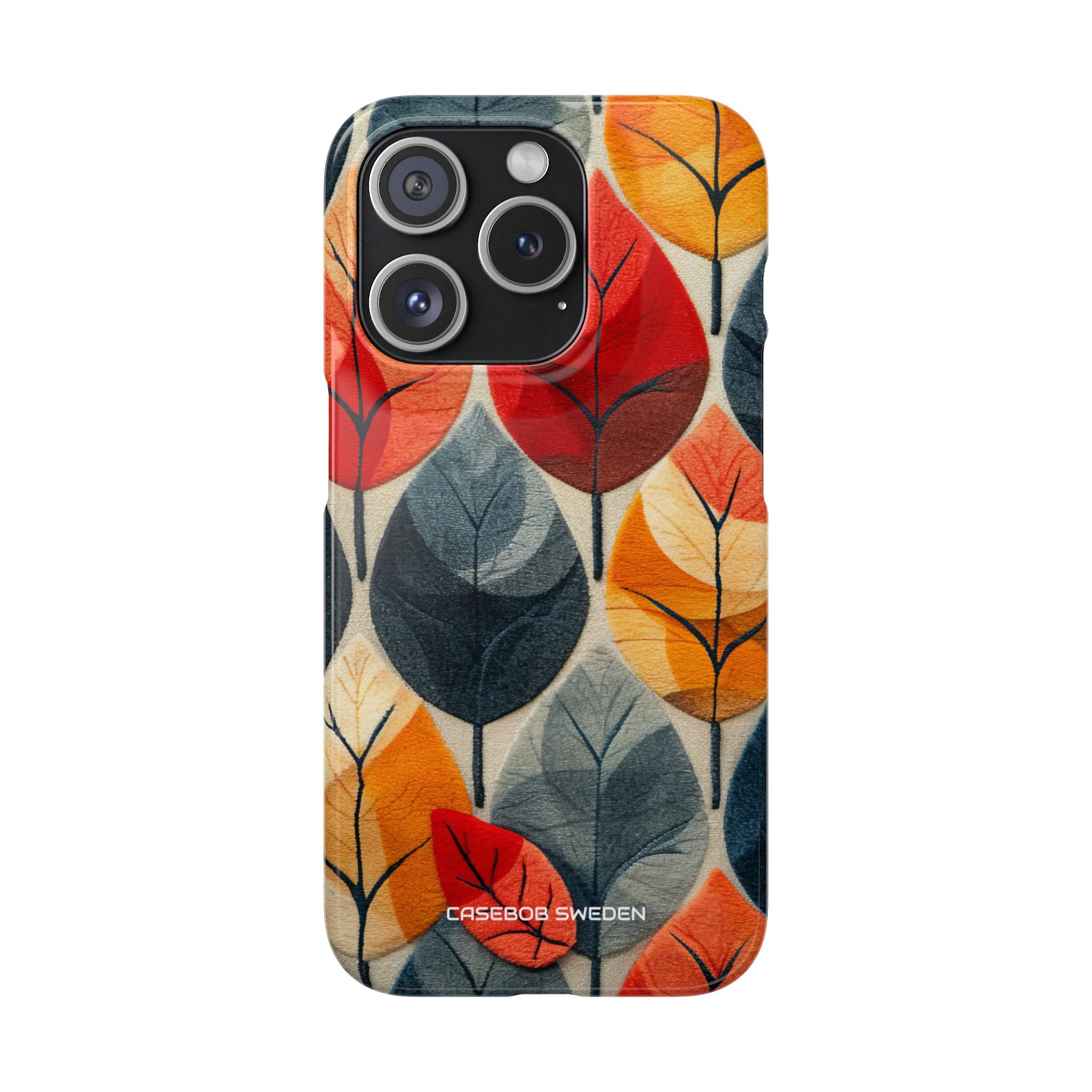 Autumn Leaf Design - Slim iPhone 15 Phone Case