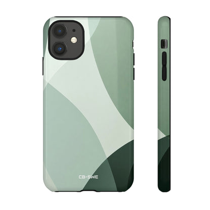 Flowing Green Harmony - iPhone Case