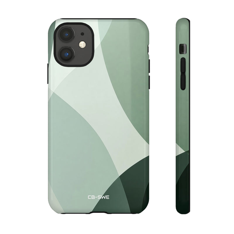 Flowing Green Harmony - iPhone Case