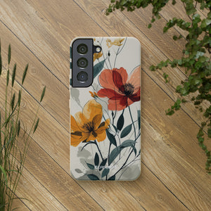 Serene Floral Harmony | Biodegradable Phone Case