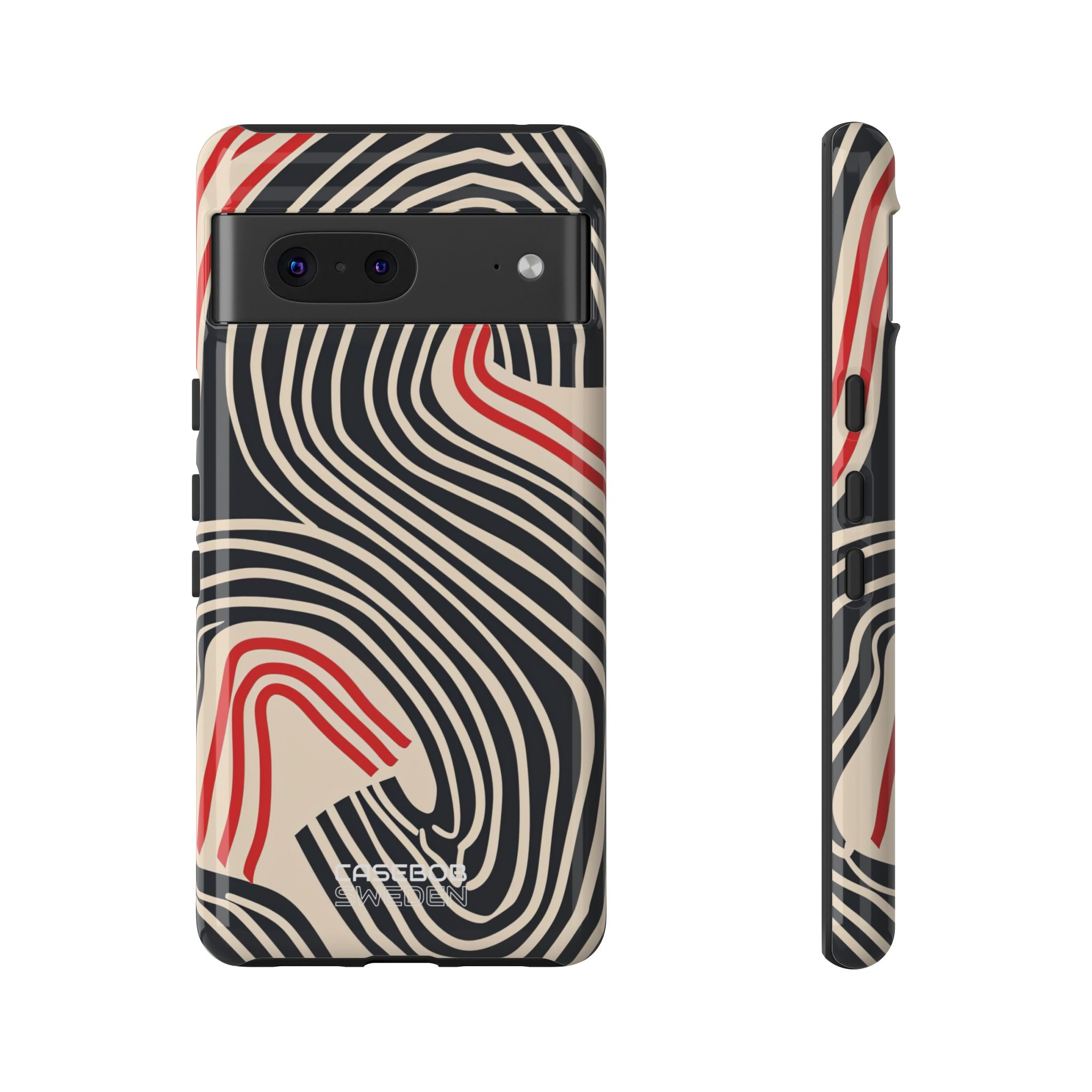 Wavy Red Flow Google Pixel 7 - Tough