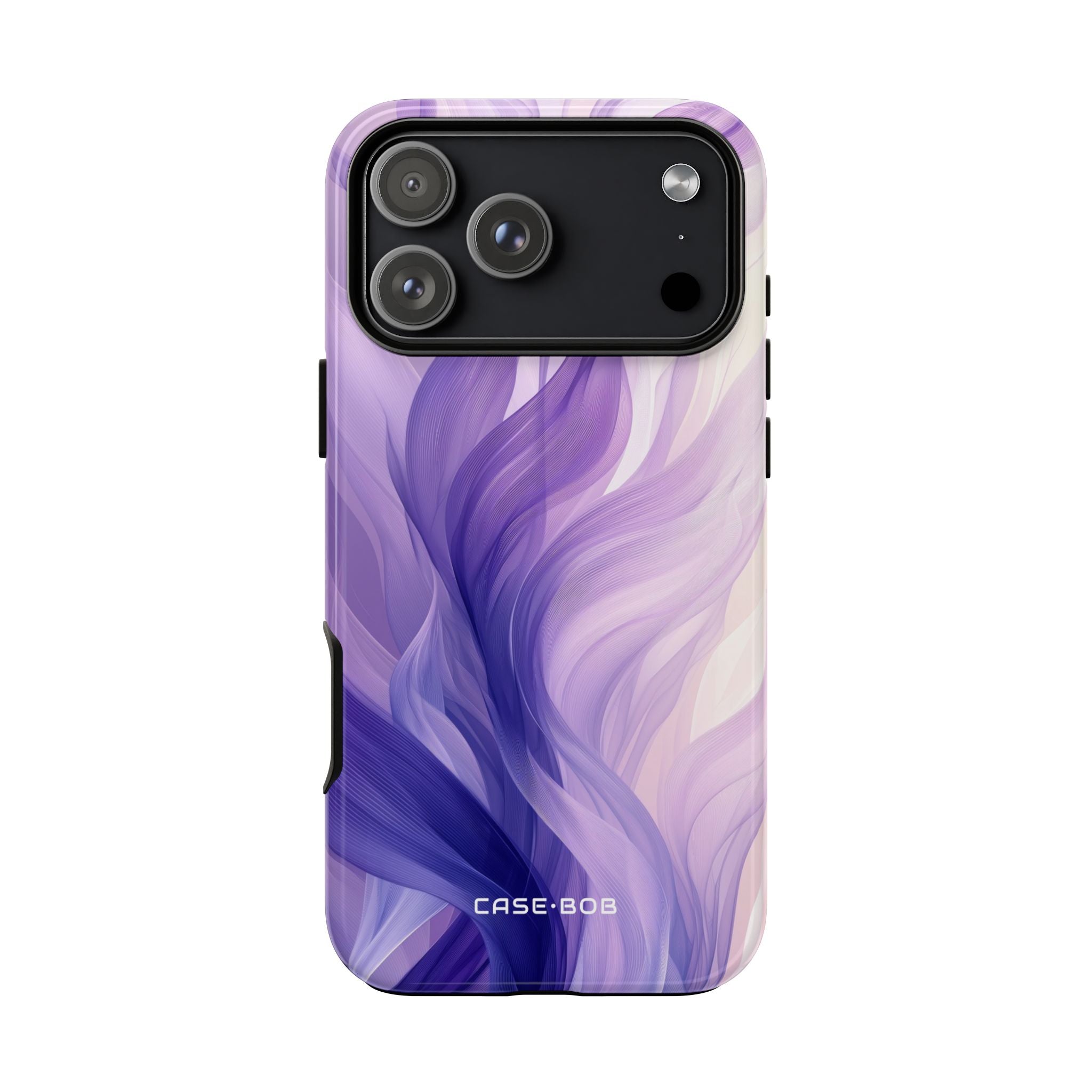 Purple Ribbon Waves iPhone 17 Pro Max Case - Tough