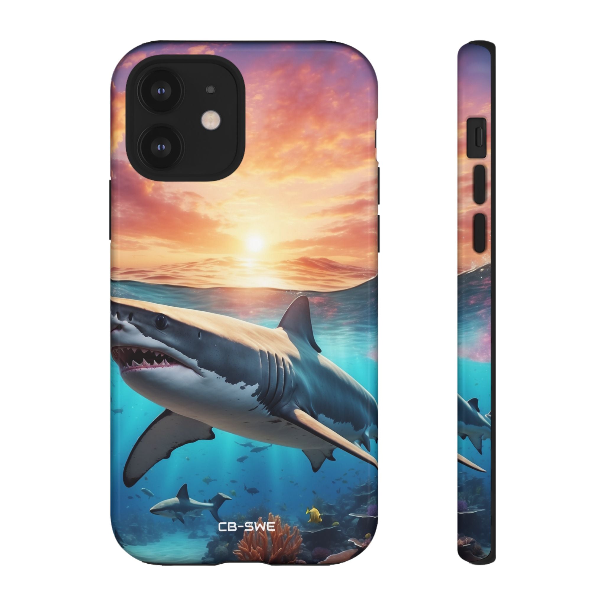 Shark Swims Through - iPhone Case