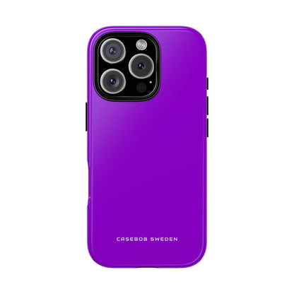 Dunkelviolettes iPhone 16 - Robuste Handyhülle