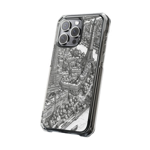 Timeless Cityscape - Phone Case for iPhone (Clear Impact - Magnetic)