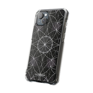 Symmetrische Eleganz – Handyhülle für iPhone (Clear Impact – Magnetisch)