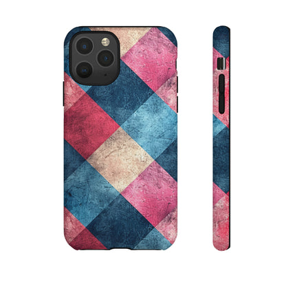 Pastel Gingham Charm - Protective Phone Case