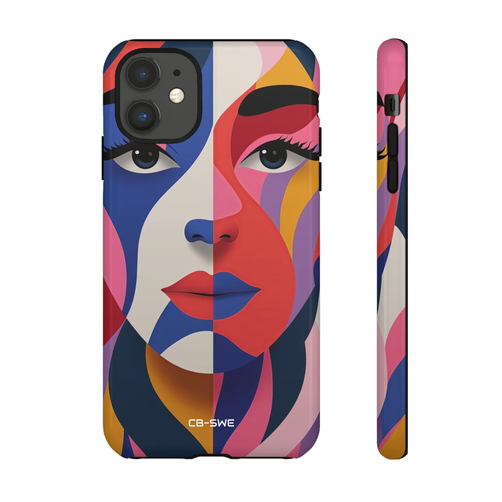 Color Swirls Embrace - iPhone Case