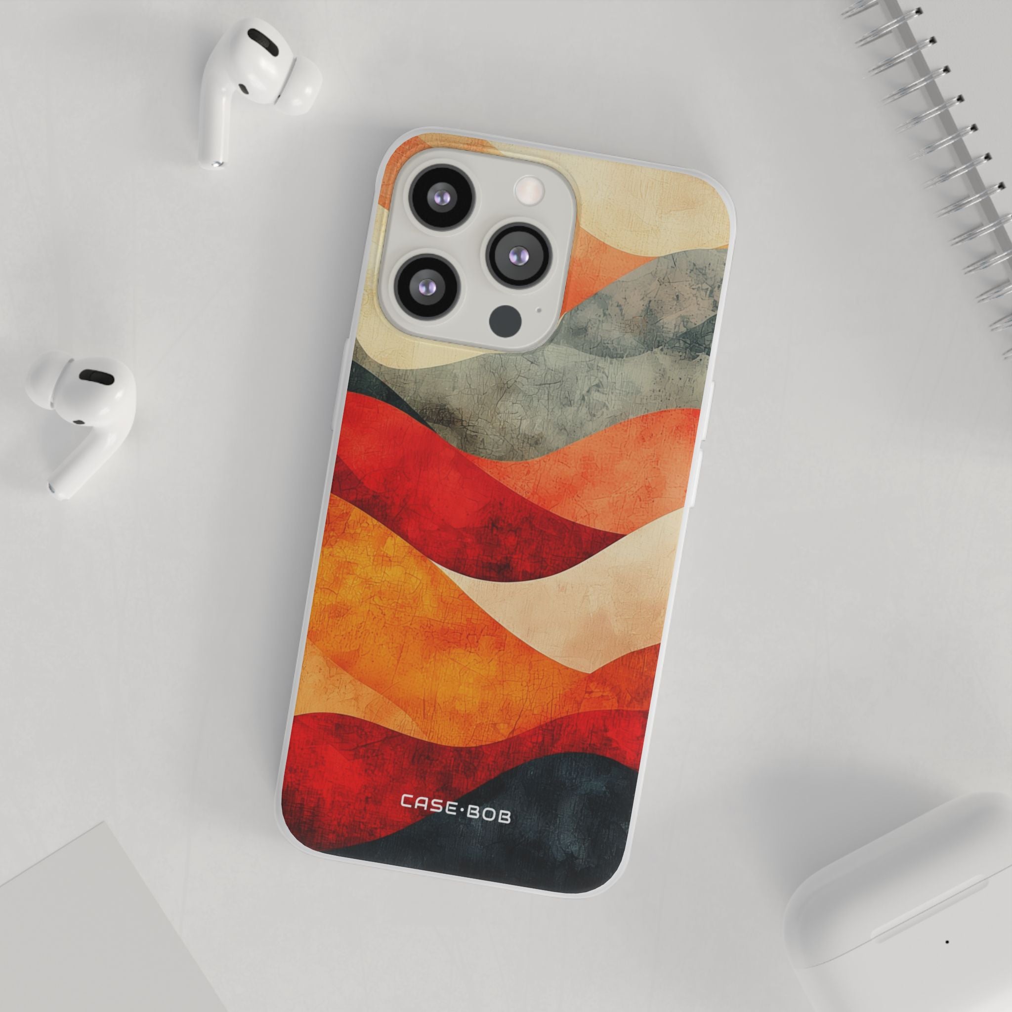 Cracked Wave Sunset iPhone 13 Pro - Soft