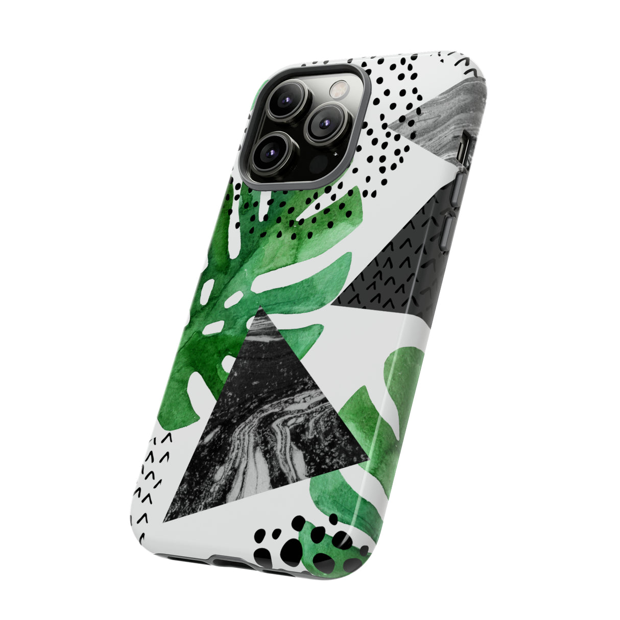 Grunge Green Tropical - Protective Phone Case