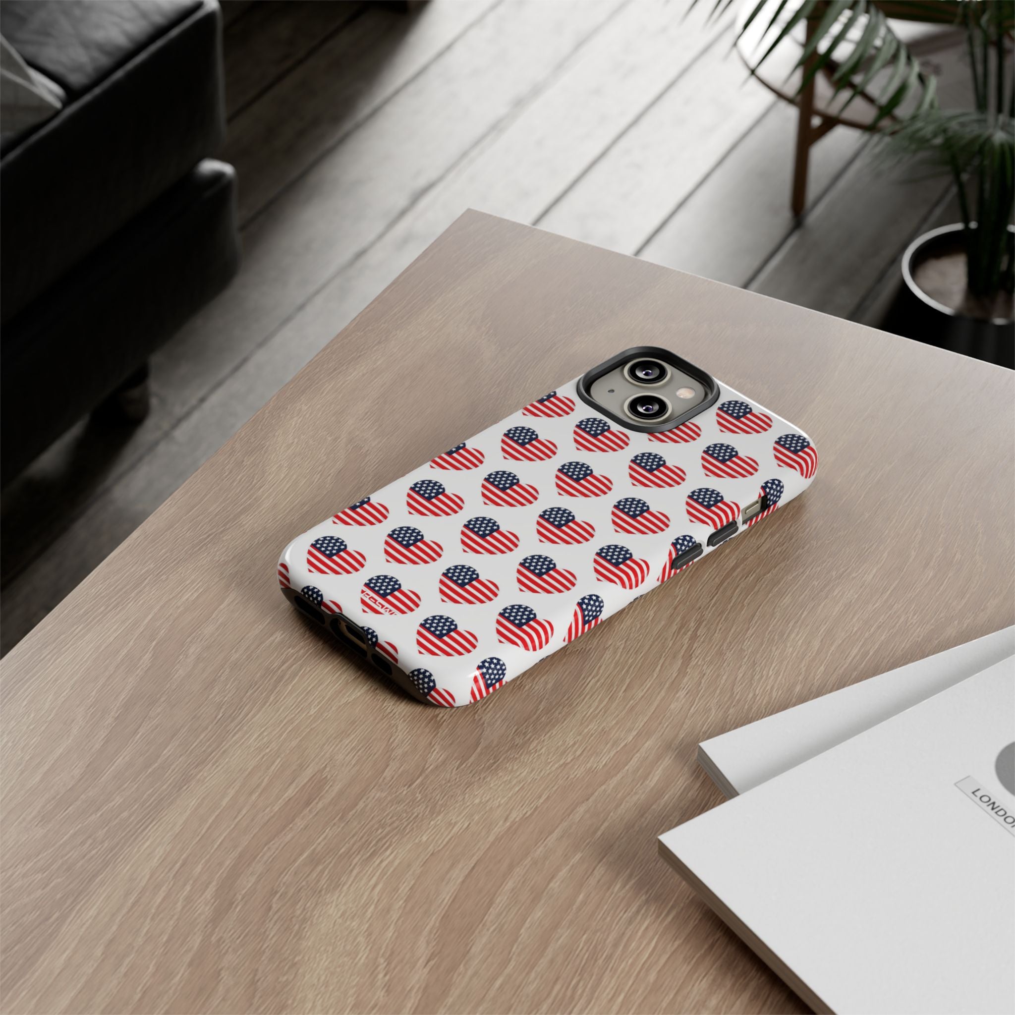 Hearts Embrace Freedom - iPhone Case