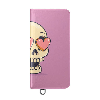 Heart Eyes Skull - Samsung S25+ Case - Lompakko