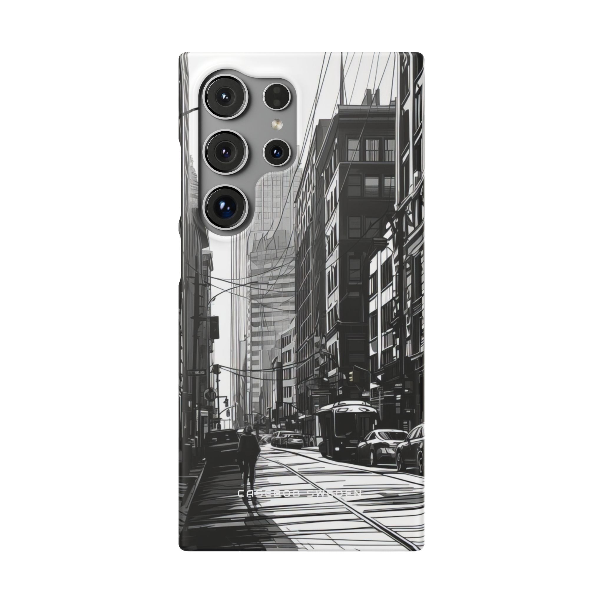 Urban Cityscape Line Perspective Samsung S24 - Slim Phone Case