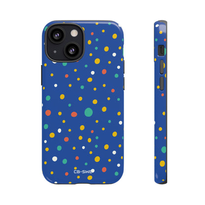 Colorful Dots Dance - iPhone Case