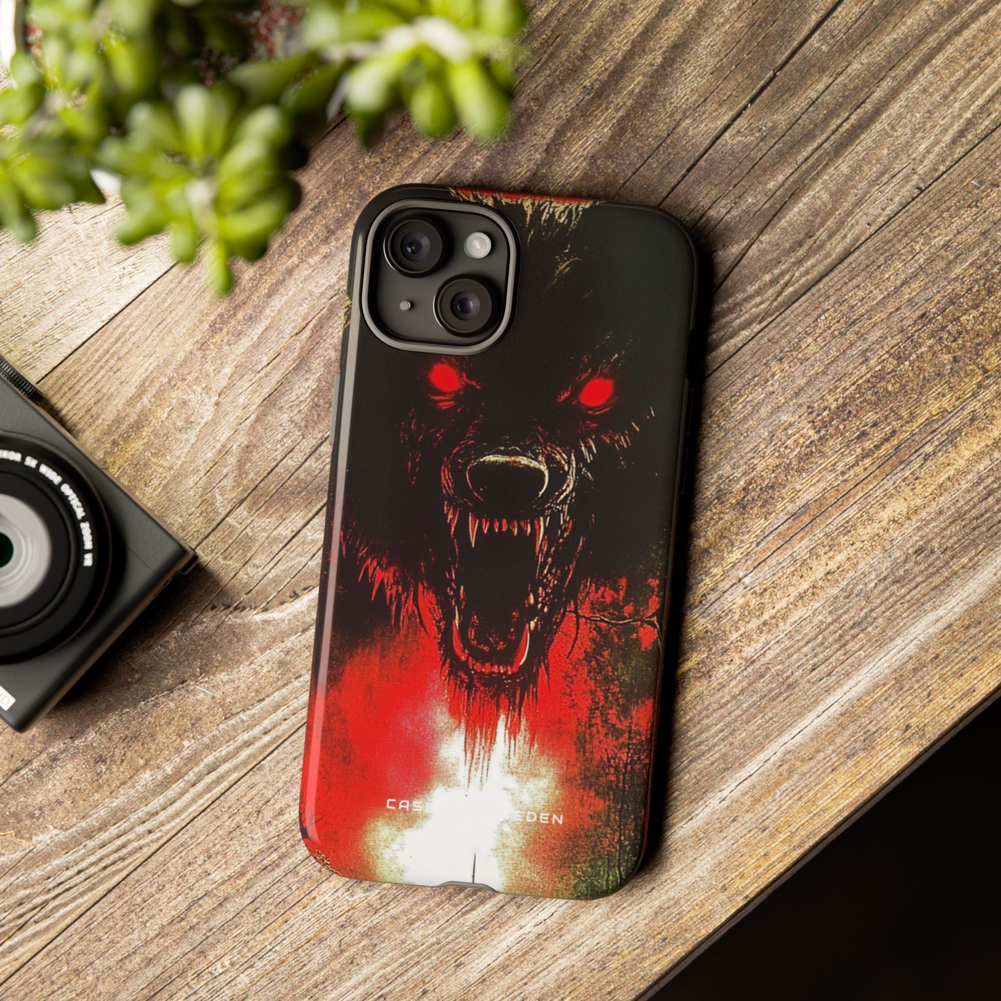 Bloodmoon Wolf's Lament iPhone 15 - Tough Phone Case