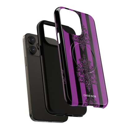 Damask Elegance Purple iPhone 14 Pro Max Case - Tough+