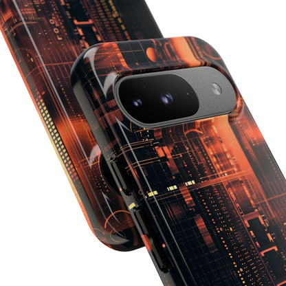 Neon Circuit Dreams Google Pixel 9 - Tough