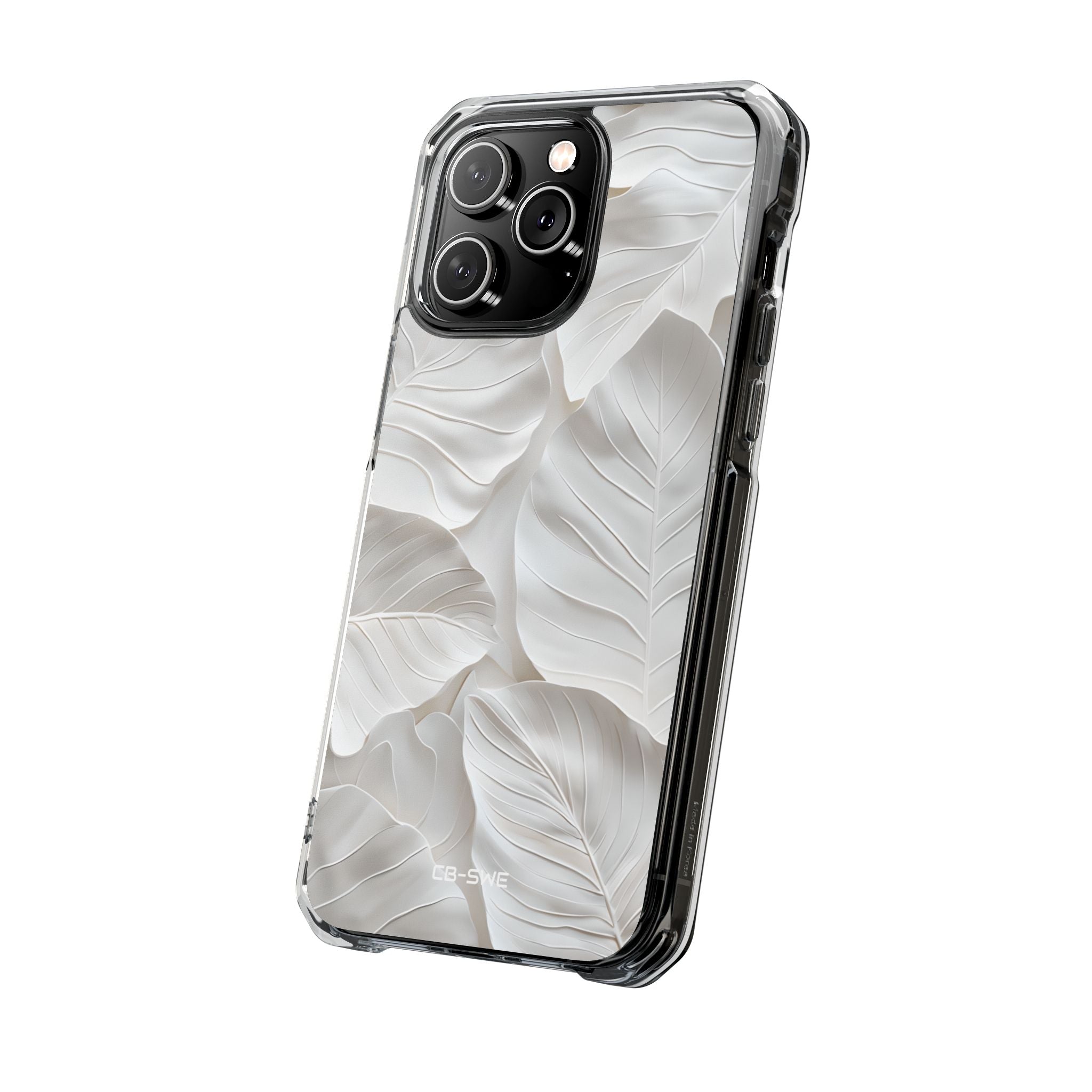 Elegant Leaf Relief iPhone Case - Impact