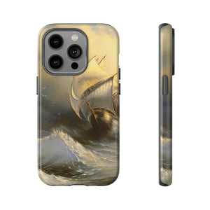 Oil painting - Ancient sailing vessel - Protective Phone Case