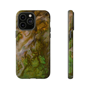 Smaragd Green Ink Art - Protective Phone Case