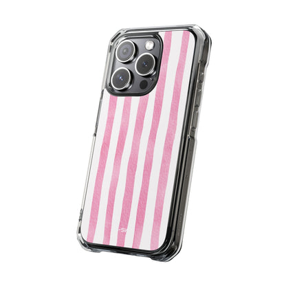 Pink Watercolor Stripes iPhone Case - Impact