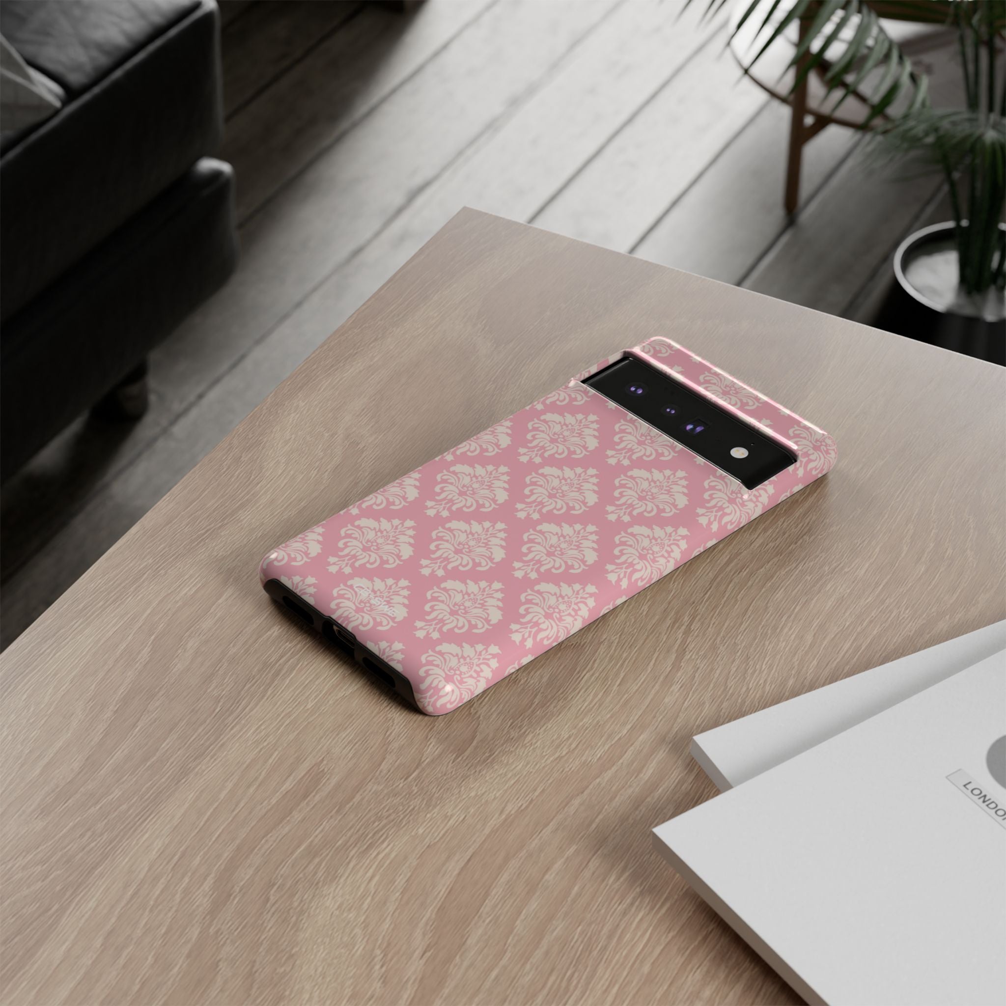 Pastel Damask Elegance - Google Pixel Case