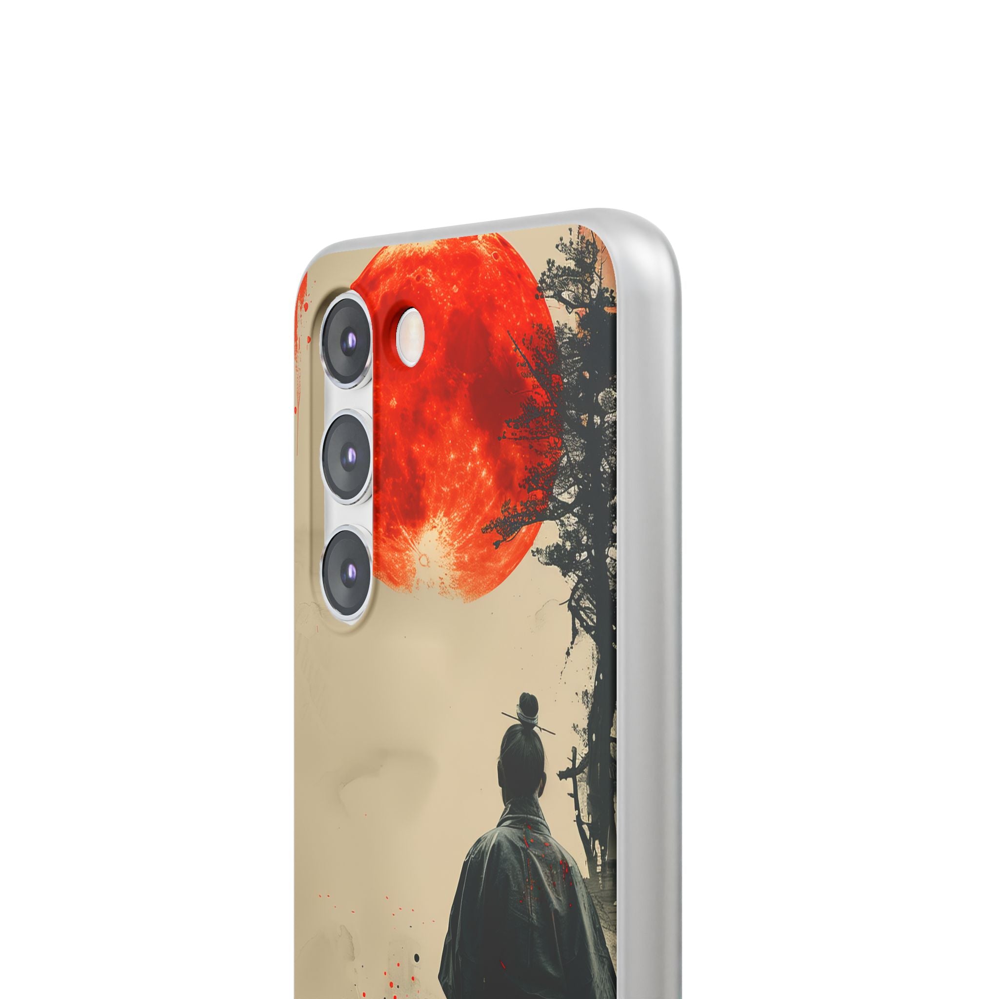 Crimson Contemplation | Flexible Phone Case for Samsung Galaxy